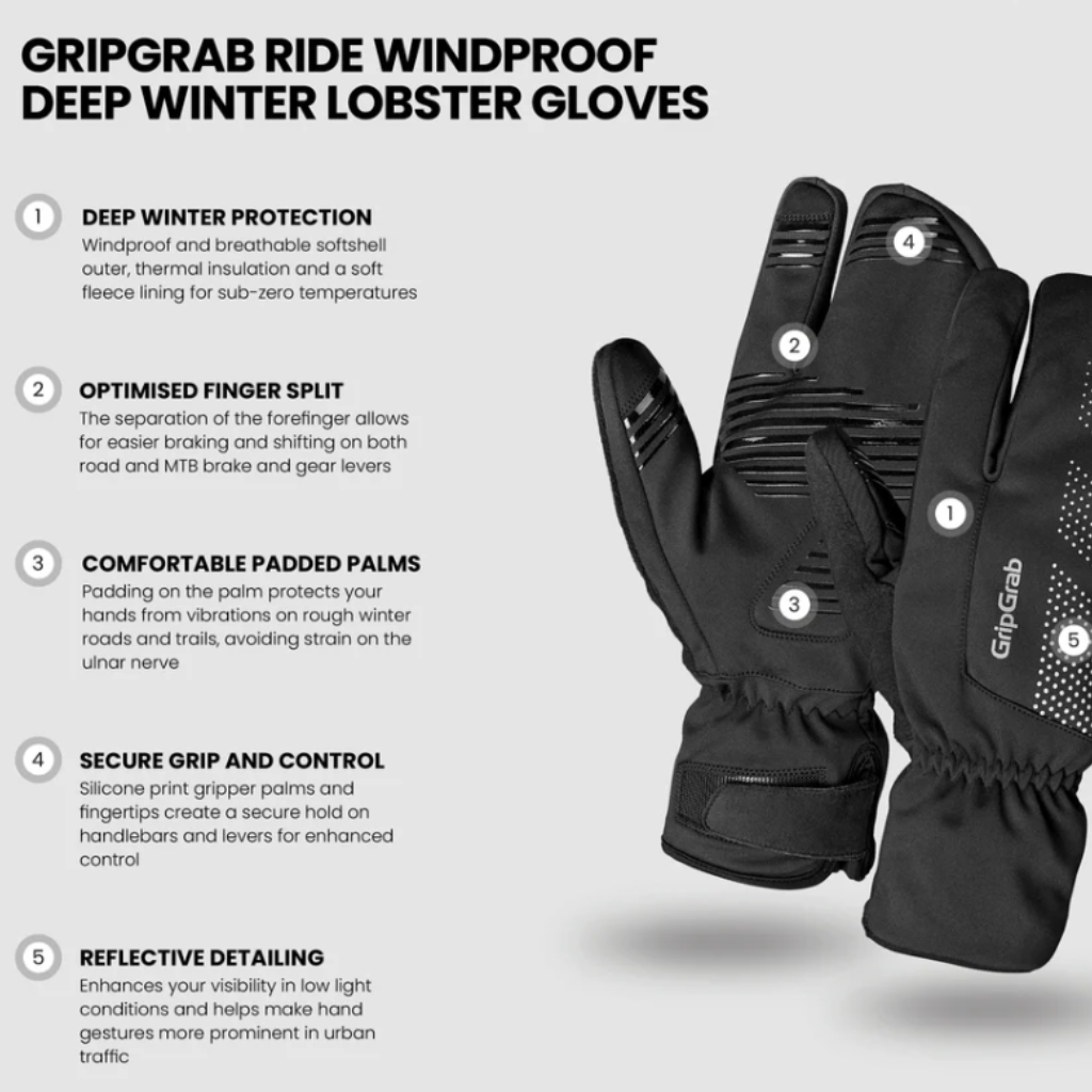 GripGrab Ride Vinterhandske Lobster