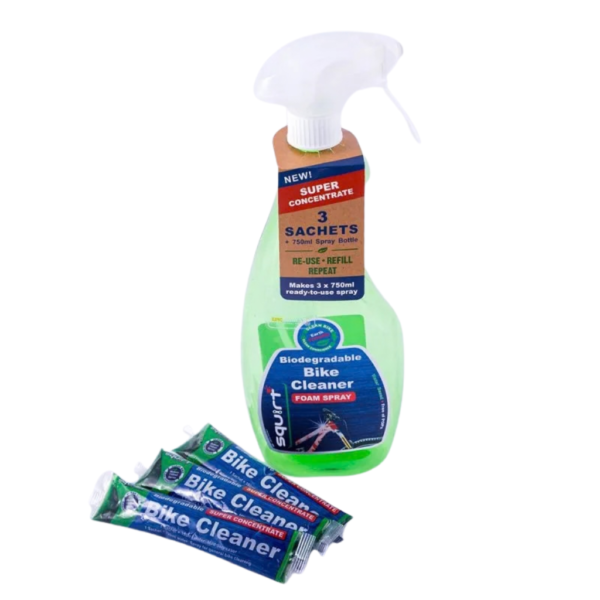 Cykeltvätt Squirt Bio Bike Superkoncentrate 3x30ml + 750ml spraybottle