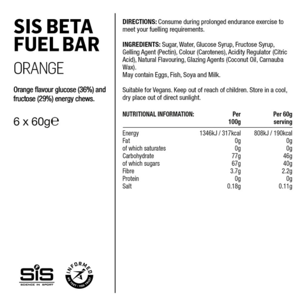 Energibar SIS Beta Fuel Energy Chew Bar